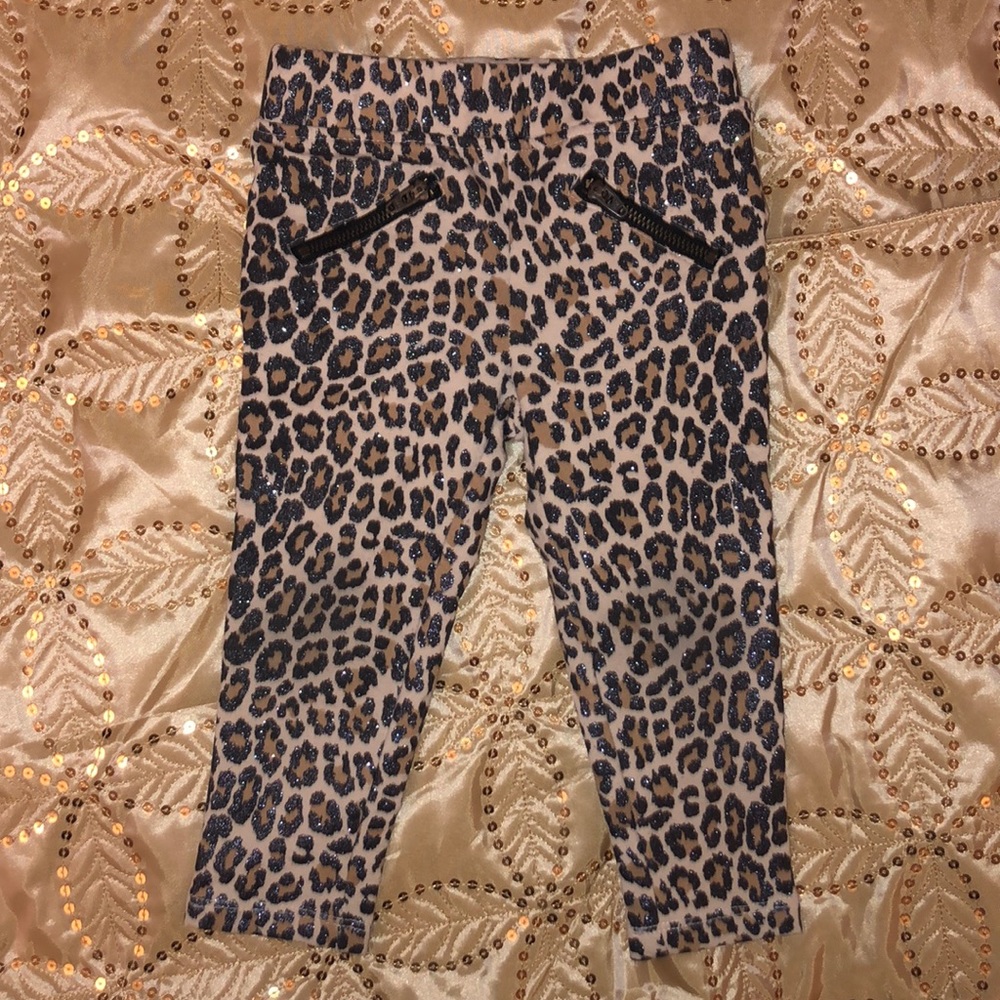 Children’s Place Glitter Animal Print Leggings